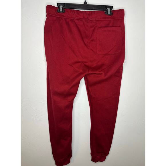 Zoo York Drawstring Jogger Sweatpants Size Medium Crimson Red Fleece - Picture 3 of 6